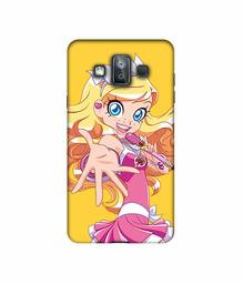 Amazon Brand - Solimo Designer Singing Girl Vector 3D Printed Hard Back Case Mobile Cover for Samsung Galaxy J7 Duo