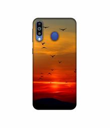 Amazon Brand - Solimo Designer Group Birds 3D Printed Hard Back Case Mobile Cover for Samsung Galaxy M21