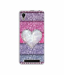 Amazon Brand - Solimo Designer Stone Heart UV Printed Soft Back Case Mobile Cover for Mobiistar C1 Lite