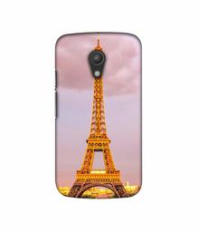 Amazon Brand - Solimo Designer Eiffel Tower Paris 3D Printed Hard Back Case Mobile Cover for Motorola Moto G 2nd Generation