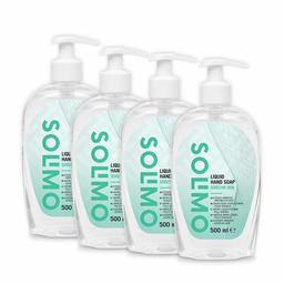 Amazon Brand - Solimo  Hypoallergenic Liquid Hand Soap - Pack of 4 (500ml x 4)