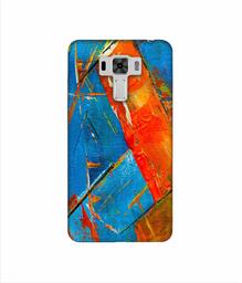 Amazon Brand - Solimo Designer Sky Blue and Orange Canvas 3D Printed Hard Back Case Mobile Cover for Asus Zenfone 3 Laser ZC551KL