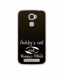 Amazon Brand - Solimo Designer Daddy's Girl and Mummy World UV Printed Soft Back Case Mobile Cover for Lyf Water 9