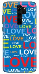 Amazon Brand - Solimo Designer Love Pattern Design 3D Printed Hard Back Case Mobile Cover for Xiaomi Redmi Note 8 Pro