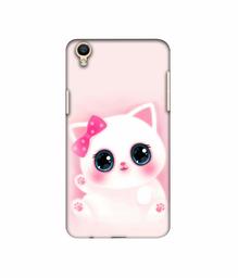 Amazon Brand - Solimo Designer Babby Kitty 3D Printed Hard Back Case Mobile Cover for Oppo F1 Plus