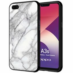 Amazon Brand - Solimo Designer Marble Printed Hard Back Case Mobile Cover for Oppo A3s (D223)