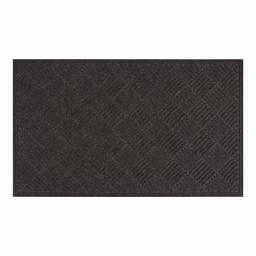 AmazonBasics – Alfombra moldeada de goma reciclada comercial rascador de entrada alfombra patrón de diamante, Onyx, 10.2 x 15.2 cm