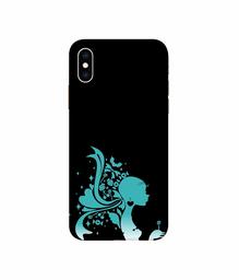 Amazon Brand - Solimo Designer Lady Vector N 3D Printed Hard Back Case Mobile Cover for Apple iPhone Xs Max