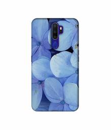 Amazon Brand - Solimo Designer Light Blue Flower Photography 3D Printed Hard Back Case Mobile Cover for Oppo A9 (2020)