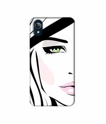 Amazon Brand - Solimo Designer Lady Vector 3D Printed Hard Back Case Mobile Cover for Vivo Y91i