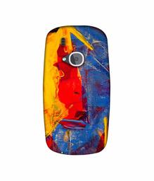 Amazon Brand - Solimo Designer Yellow and Dark Blue Canvas 3D Printed Hard Back Case Mobile Cover for Nokia 3310