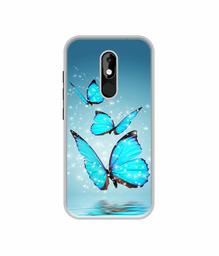 Amazon Brand - Solimo Designer Flying Butterflies UV Printed Soft Back Case Mobile Cover for Micromax Canvas Selfie 3 Q460