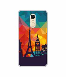 Amazon Brand - Solimo Designer Colored Paris UV Printed Soft Back Case Mobile Cover for Mi Redmi Note 4