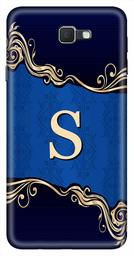 Amazon Brand - Solimo Designer Blue Pattern Alphabet-S 3D Printed Hard Back Case Mobile Cover for Samsung Galaxy J7 Prime