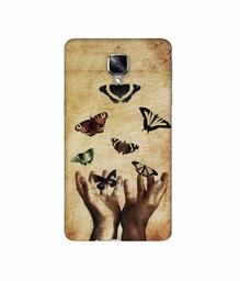 Amazon Brand - Solimo Designer Butterflies 3D Printed Hard Back Case Mobile Cover for OnePlus 3 / OnePlus 3T