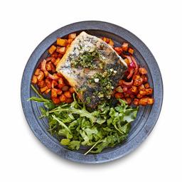 Amazon Meal Kits, Pan-Seared Barramundi with Potatoes & Lemon-Herb Garnish, Serves 2