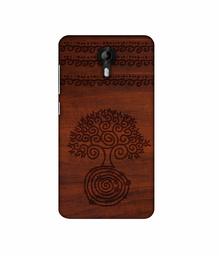 Amazon Brand - Solimo Designer Engraved Patten 3D Printed Hard Back Case Mobile Cover for Micromax Canvas Nitro 4G E455