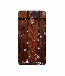 Amazon Brand - Solimo Designer Wood with Snow 3D Printed Hard Back Case Mobile Cover for Nokia 2.1