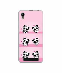 Amazon Brand - Solimo Designer Panda Pattern UV Printed Soft Back Case Mobile Cover for Mobiistar C1 Lite