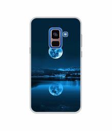 Amazon Brand - Solimo Designer Moon Pattern Print UV Printed Soft Back Case Mobile Cover for Samsung Galaxy A8 Plus (2018)