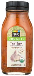 365 Everyday Value, Organic Italian Dressing, 12 fl oz