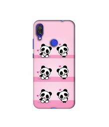 Amazon Brand - Solimo Designer Panda Pattern 3D Printed Hard Back Case Mobile Cover for Xiaomi Redmi Note 7 Pro