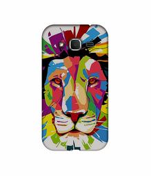 Amazon Brand - Solimo Designer Lion Multicolor Vector 3D Printed Hard Back Case Mobile Cover for Samsung Galaxy Core Prime