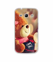 Amazon Brand - Solimo Designer Teddy Bear UV Printed Soft Back Case Mobile Cover for Samsung Galaxy J1