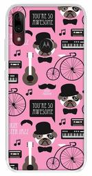 Amazon Brand - Solimo Designer Multicolor Bicycle Pink Pattern Design Printed Soft Back Case Mobile Cover for Motorola Moto E6s / Motorola Moto E6 Plus