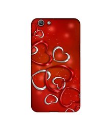 Amazon Brand - Solimo Designer Hearts UV Printed Soft Back Case Mobile Cover for Oppo F1S