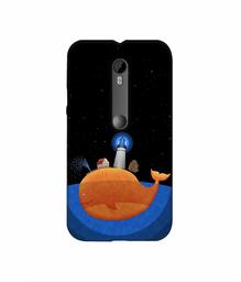 Amazon Brand - Solimo Designer Whale 3D Printed Hard Back Case Mobile Cover for Motorola Moto G 3rd Generation