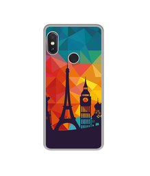 Amazon Brand - Solimo Designer Colored Paris UV Printed Soft Back Case Mobile Cover for Mi Redmi Note 5 Pro