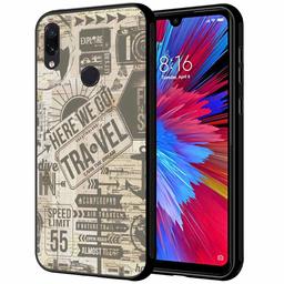 Amazon Brand - Solimo Designer Here We Go Travel Printed Hard Back Case Mobile Cover for Redmi Note 7 & Redmi Note 7 Pro (D1191)