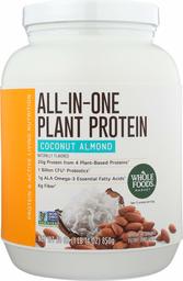 Whole Foods Market, All-In-One Plant Protein, Coconut Almond, 30 oz