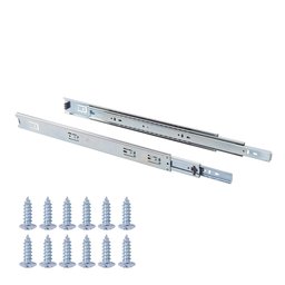 AmazonBasics Ball Bearing Drawer Slides, Steel, AB5004-B18-10