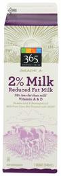 365 by Whole Foods Market, Grade A Reduced Fat Milk, 32 Fl Oz (Packaging May Vary)