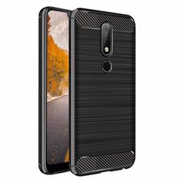 Amazon Brand - Solimo Protective Mobile Cover (Soft and Flexible Back Case) for Nokia 6.1 Plus (Blac