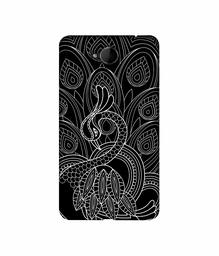 Amazon Brand - Solimo Designer Peacock Feather Pattern 3D Printed Hard Back Case Mobile Cover for Microsoft Lumia 650