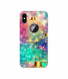 Amazon Brand - Solimo Designer Hanging Balls 3D Printed Hard Back Case Mobile Cover for Apple iPhone Xs Max (Logo Cut)