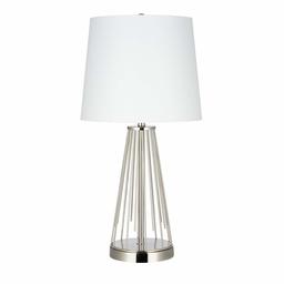 Amazon Brand – Rivet Mid-Century Modern Metal Starburst Table Lamp, LED Bulb Included, 24.5