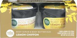 Whole Foods Market, Body Scrub & Body Butter Duo, Lemon Chiffon, 10.5 oz