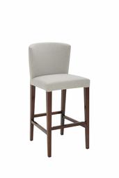 Amazon Brand – Rivet Eli Modern Curved-Back Barstool, 42.1