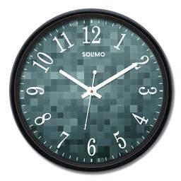 Amazon Brand - Solimo 12-inch Wall Clock - Matrix (Silent Movement)