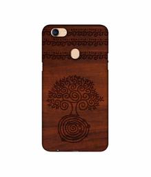 Amazon Brand - Solimo Designer Engraved Patten 3D Printed Hard Back Case Mobile Cover for Oppo F5