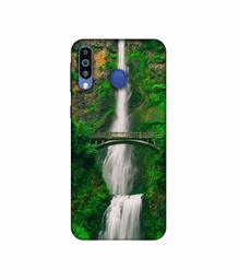 Amazon Brand - Solimo Designer Waterfall 3D Printed Hard Back Case Mobile Cover for Samsung Galaxy M21