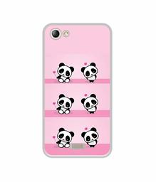 Amazon Brand - Solimo Designer Panda Pattern UV Printed Soft Back Case Mobile Cover for Lyf Water 11