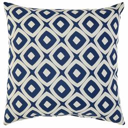 Amazon Brand – Rivet Modern Graphic Outdoor Throw Pillow - 17 x 17 Inch, Dark Denim