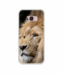 Amazon Brand - Solimo Designer Lion UV Printed Soft Back Case Mobile Cover for Samsung Galaxy S8 Plus