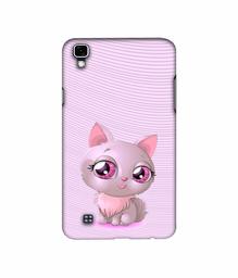 Amazon Brand - Solimo Designer Cute Pink Cat 3D Printed Hard Back Case Mobile Cover for LG X Power