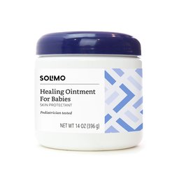 Amazon Brand - Solimo Healing Ointment for Babies, Pediatrician Tested, 14 Ounce